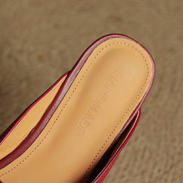Carol | Mules Mary Jane a Punta Quadrata