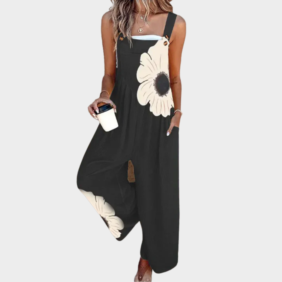 Roberta | Salopette con Maxi Fiore