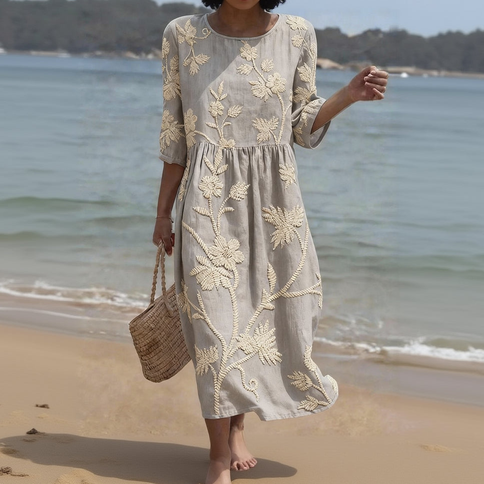 Serena | Abito Ricamato Mediterraneo