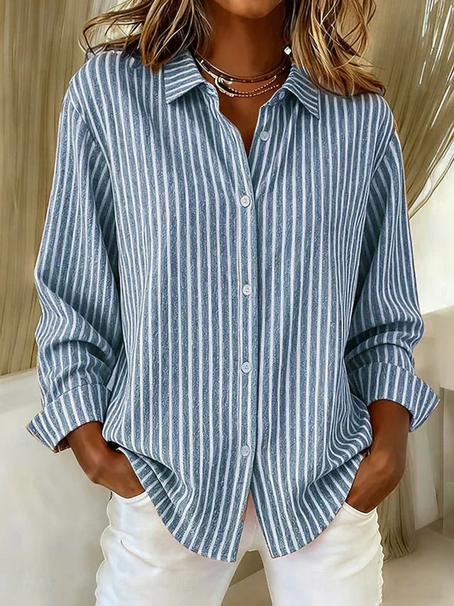Fiore | Camicia a Righe con Bottoni