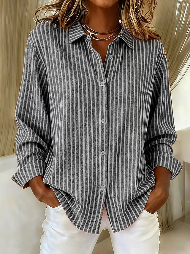 Fiore | Camicia a Righe con Bottoni