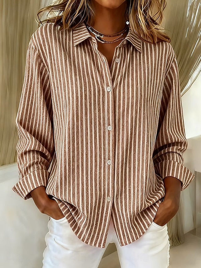 Fiore | Camicia a Righe con Bottoni