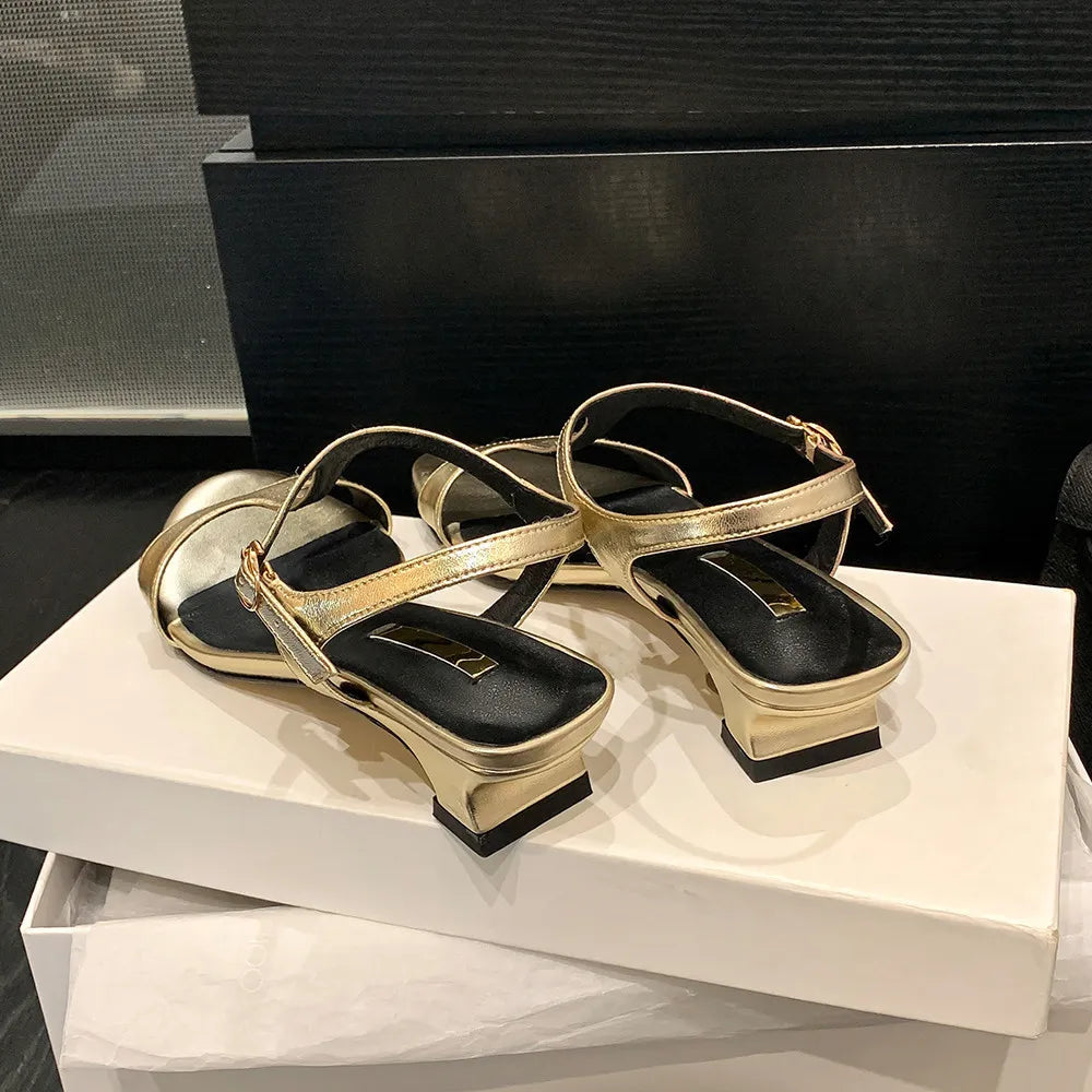 Isadora | Sandali Eleganti in Pelle con Tacco