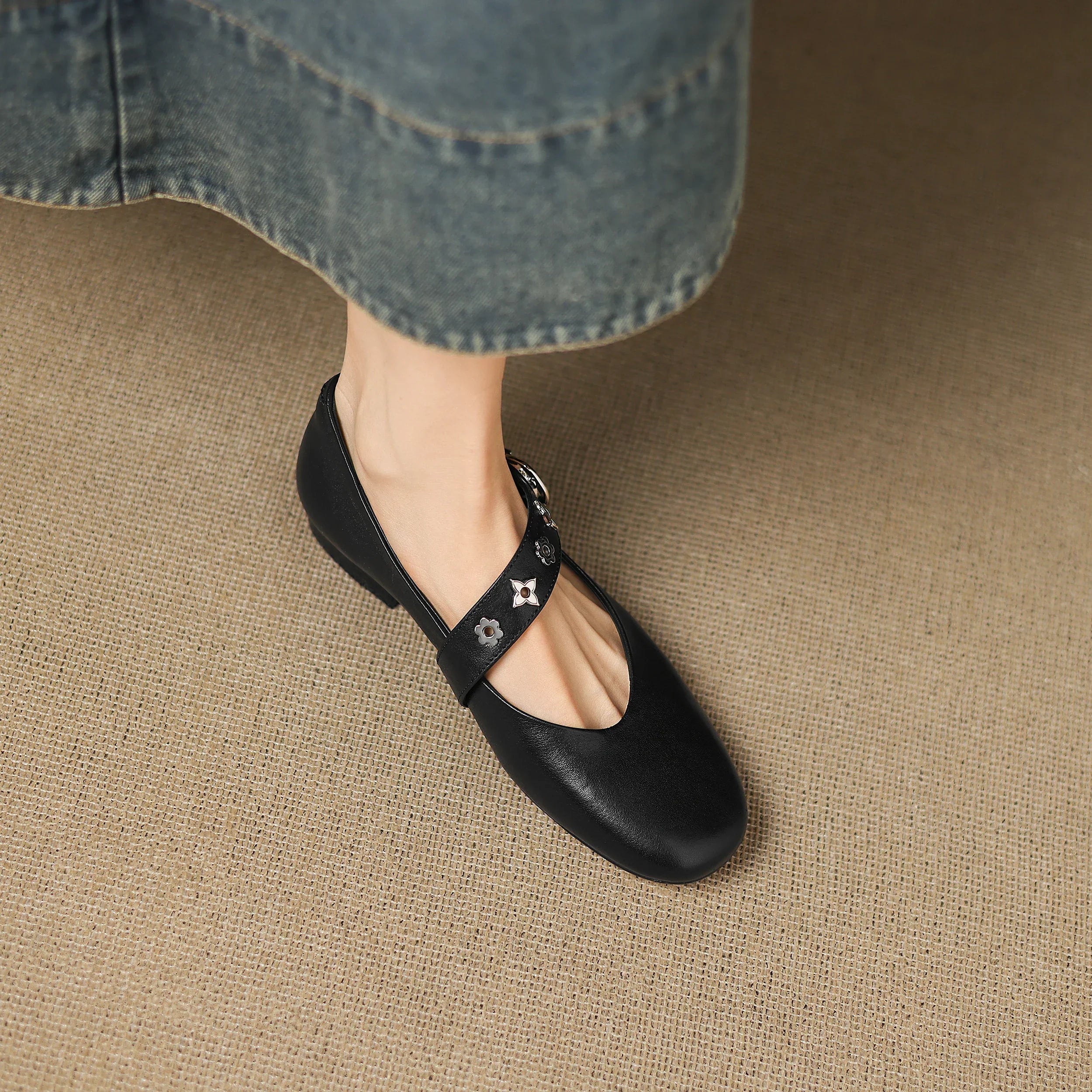 Kylen | Ballerine Mary Jane con Borchie