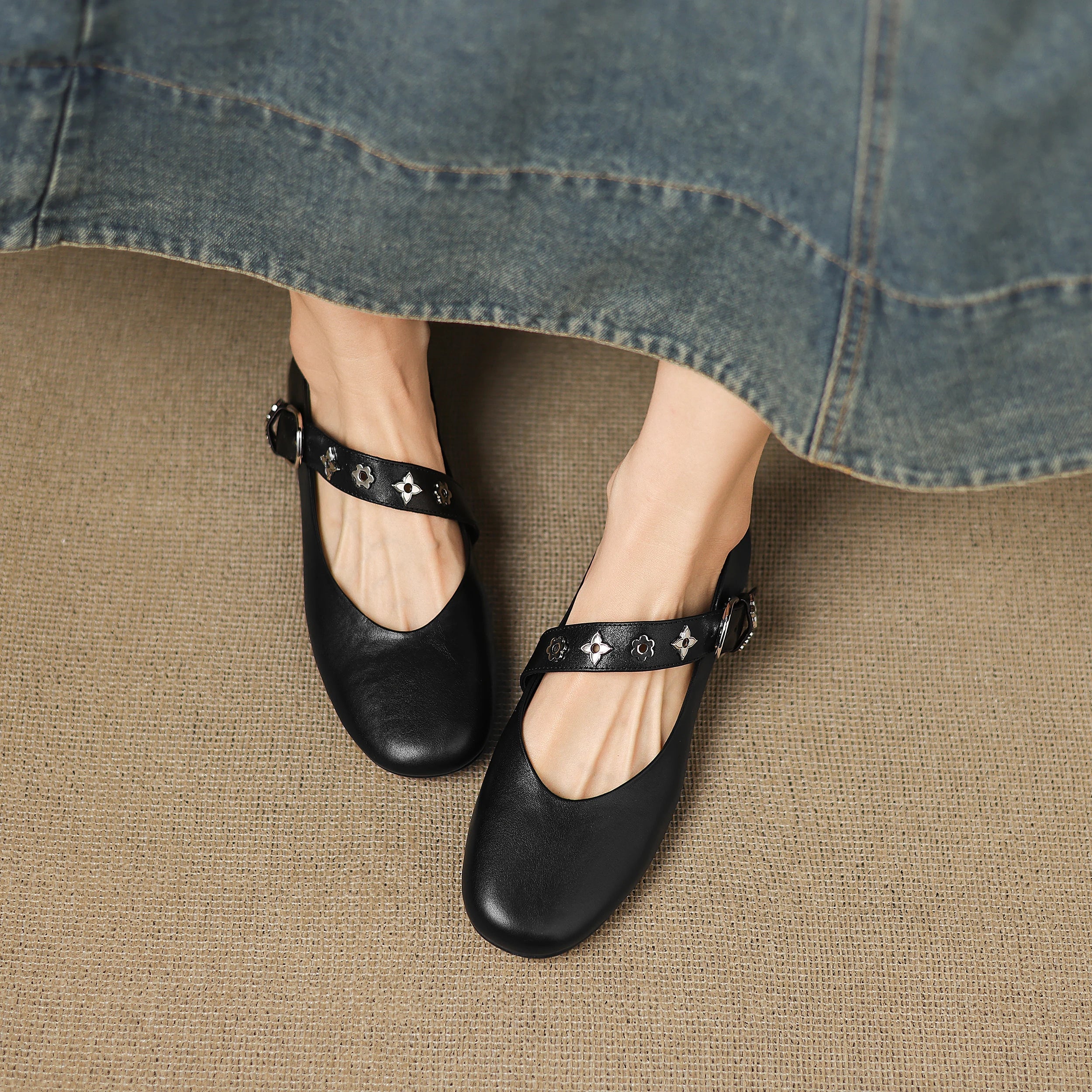 Kylen | Ballerine Mary Jane con Borchie