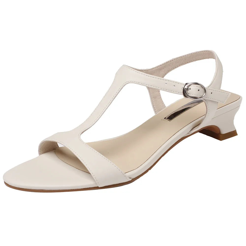 Isadora | Sandali Eleganti in Pelle con Tacco