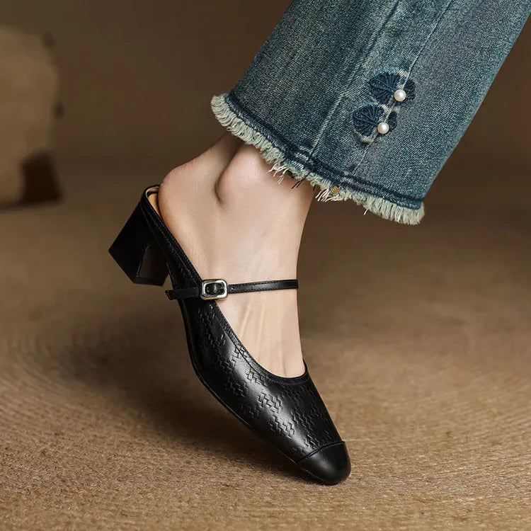 Liana | Mules Mary Jane con Tacco