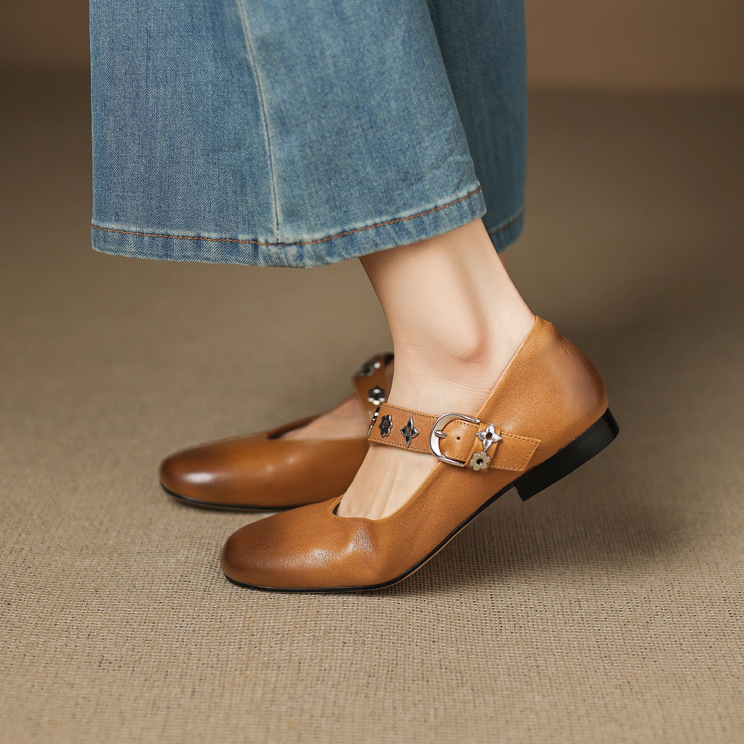 Kylen | Ballerine Mary Jane con Borchie
