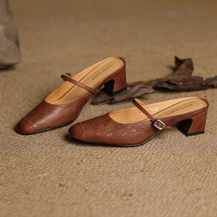 Liana | Mules Mary Jane con Tacco
