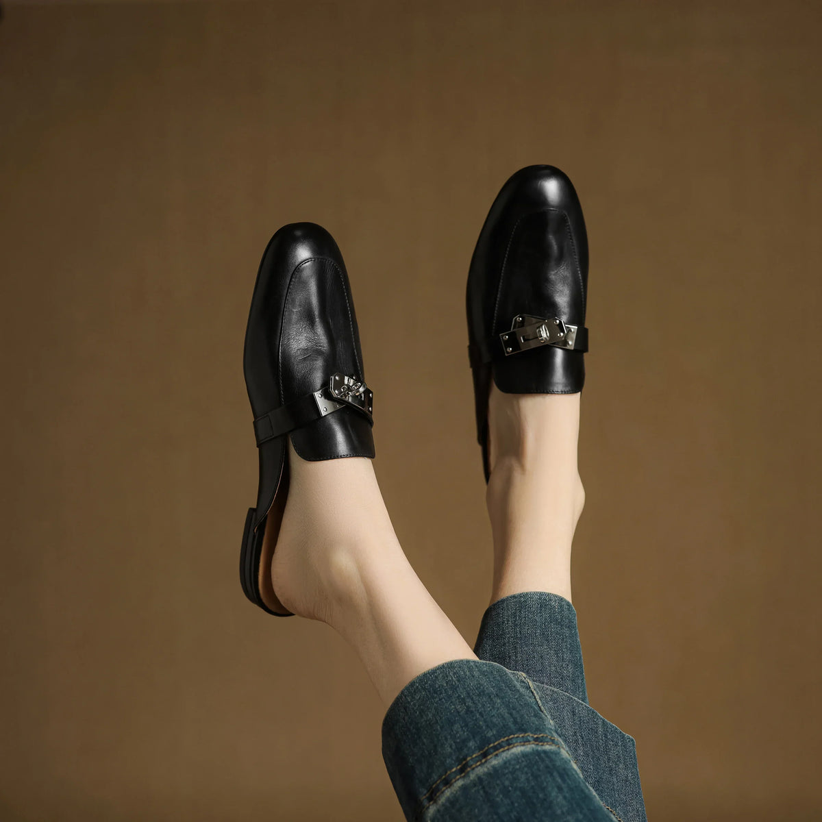 Mariagrazia | Mules Mocassino con Fibbia