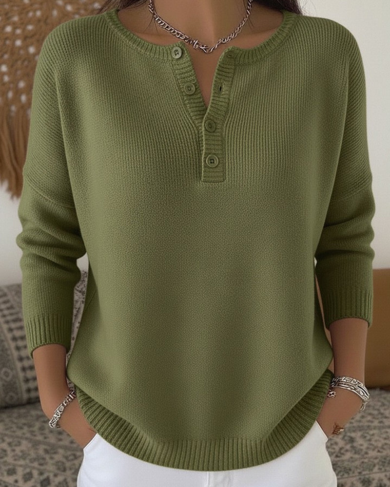 Celestina | Maglione Henley con Bottoni