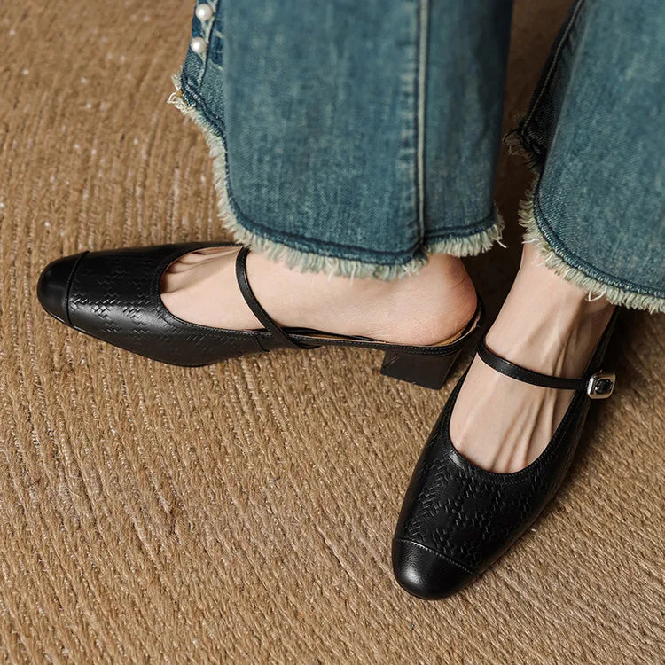 Liana | Mules Mary Jane con Tacco