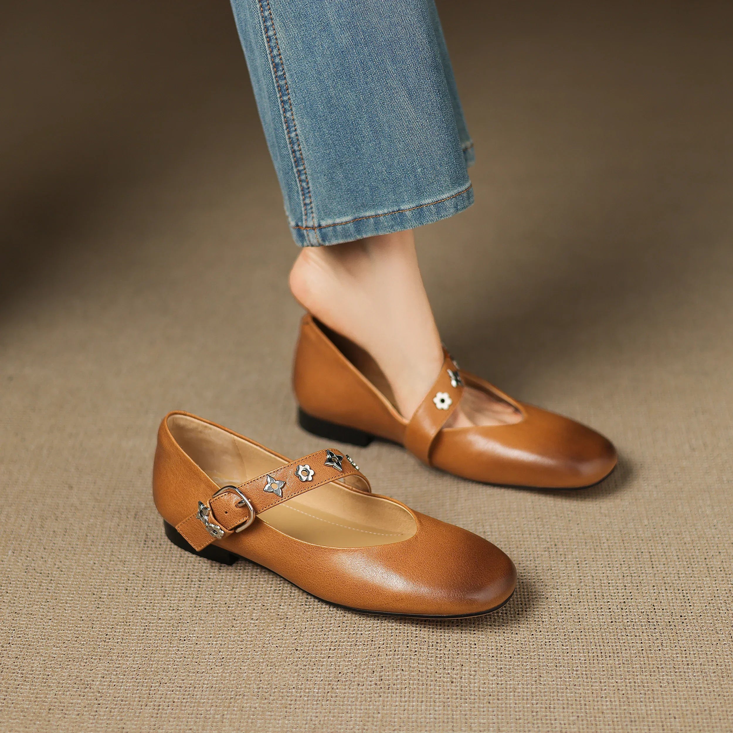 Kylen | Ballerine Mary Jane con Borchie