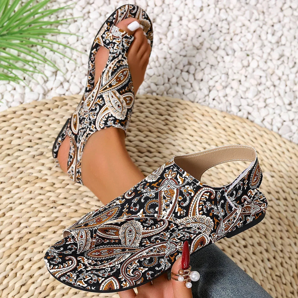 Elvira | Sandali Bassi in Stile Boho