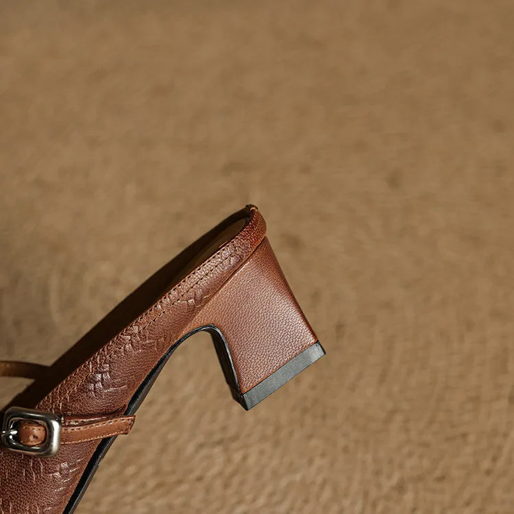 Liana | Mules Mary Jane con Tacco