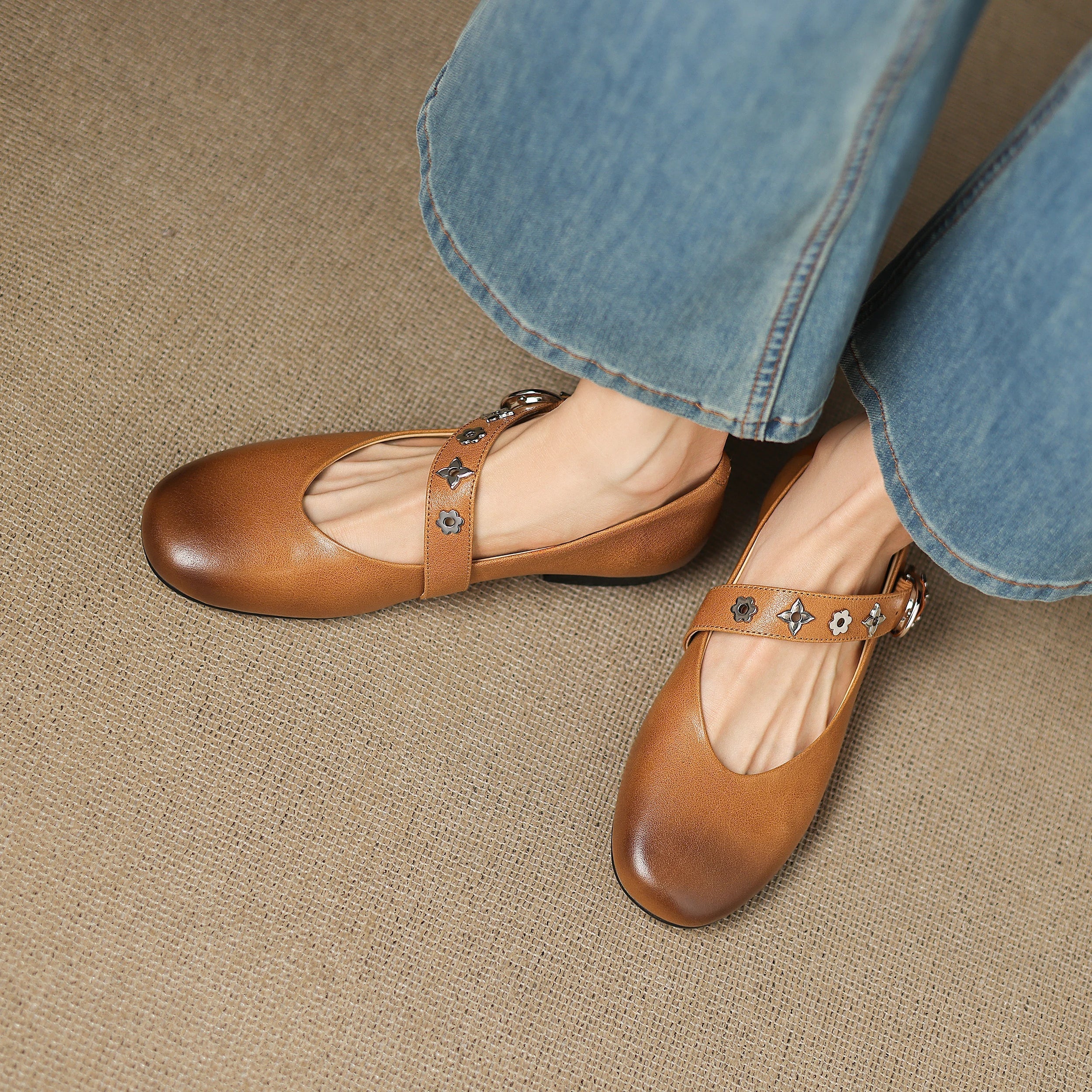 Kylen | Ballerine Mary Jane con Borchie