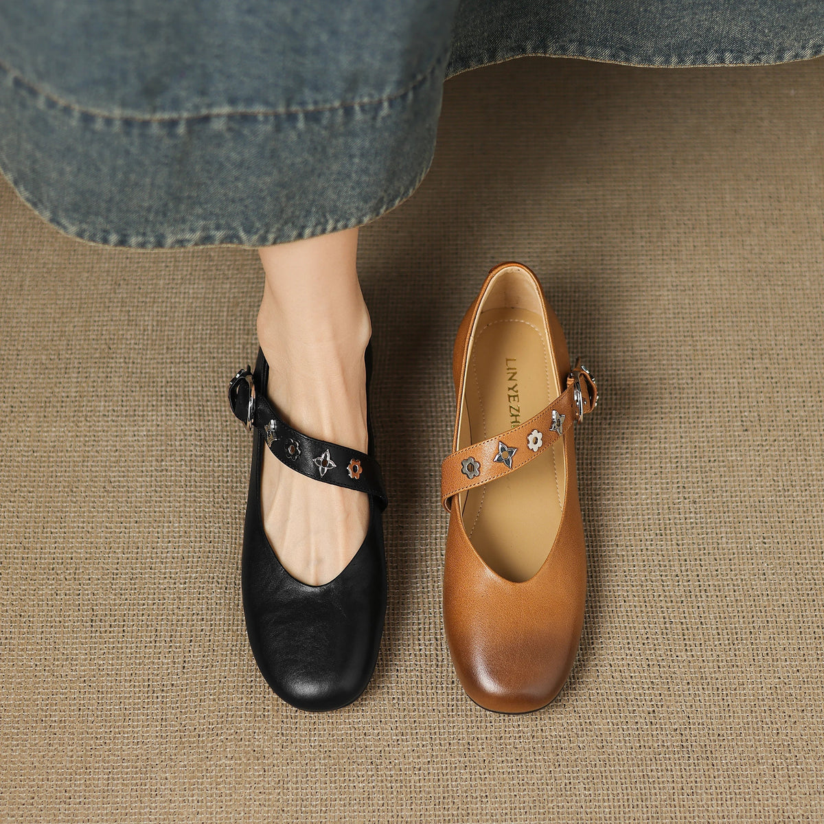 Kylen | Ballerine Mary Jane con Borchie