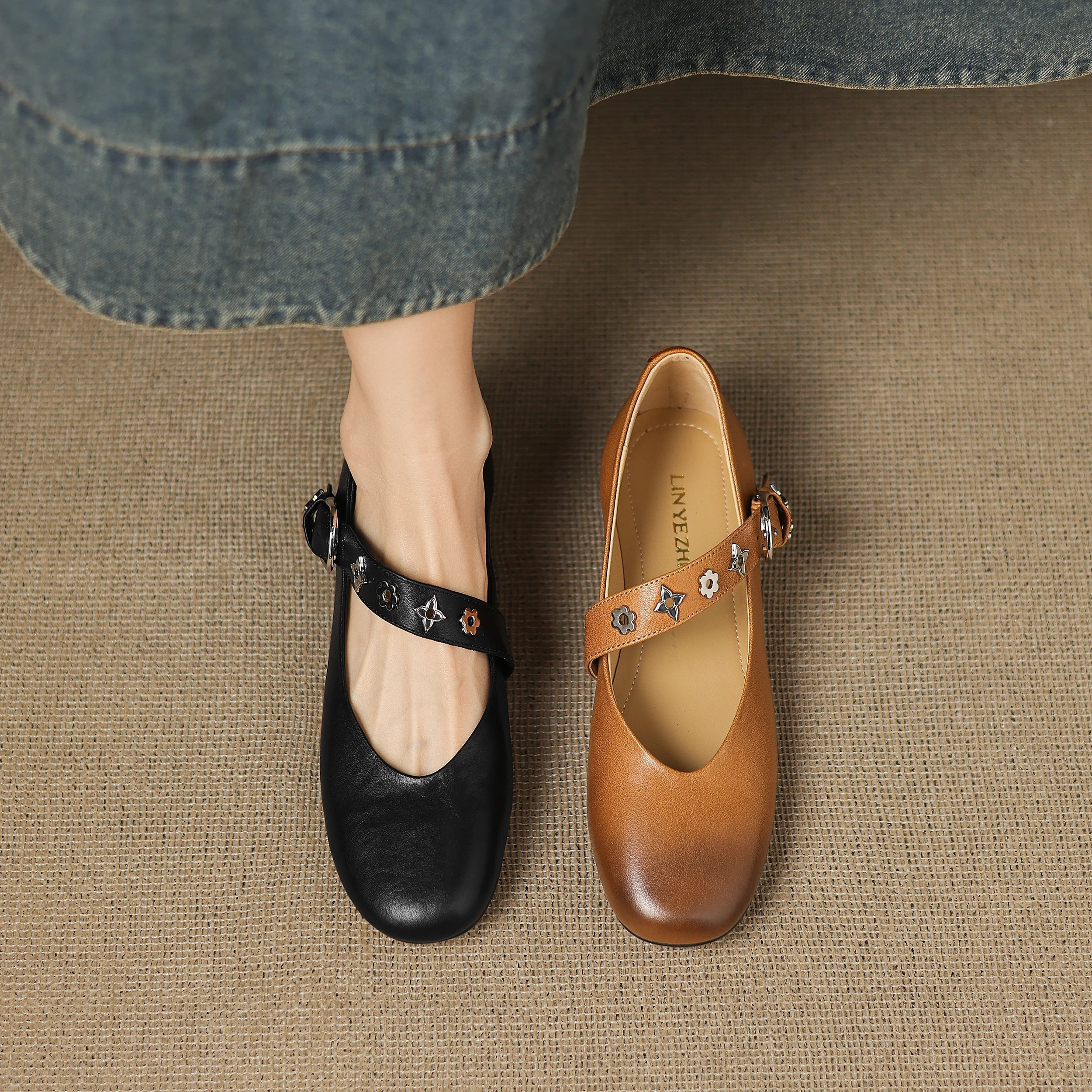 Kylen | Ballerine Mary Jane con Borchie