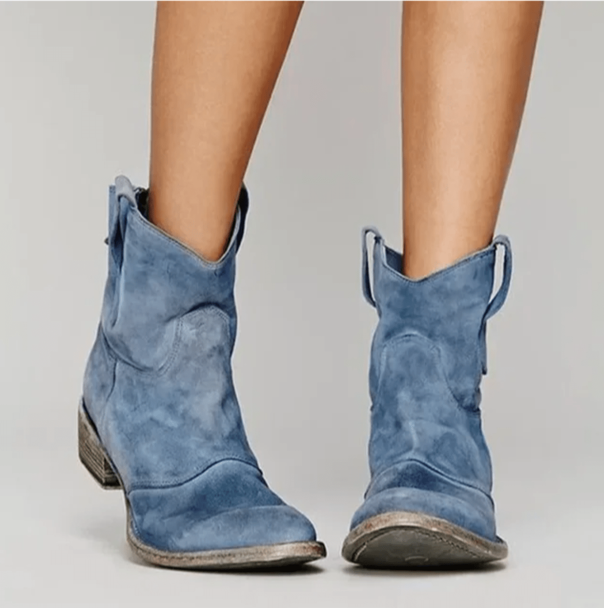 Virginia | Stivaletti in Camoscio dallo Stile Western