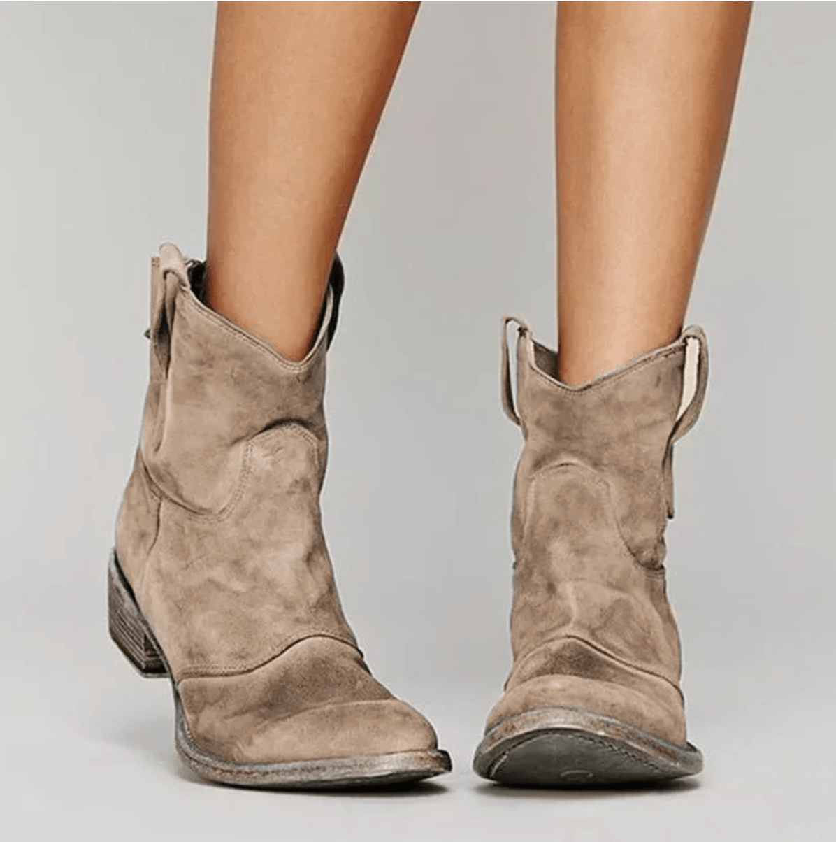 Virginia | Stivaletti in Camoscio dallo Stile Western