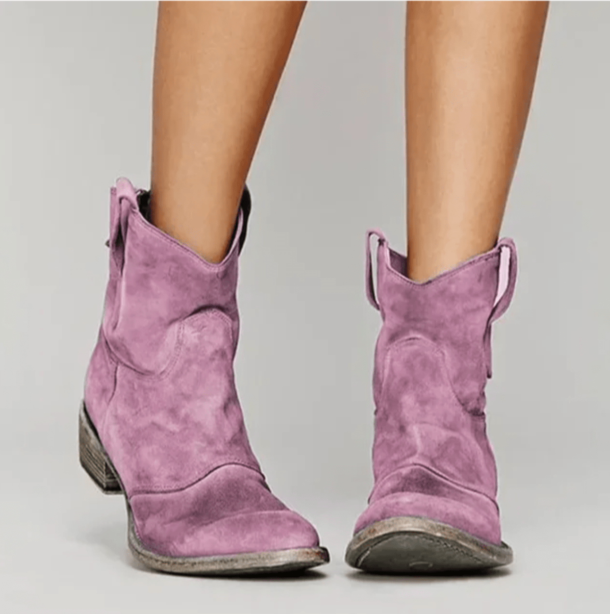 Virginia | Stivaletti in Camoscio dallo Stile Western
