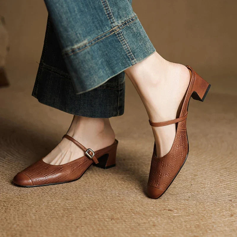 Liana | Mules Mary Jane con Tacco