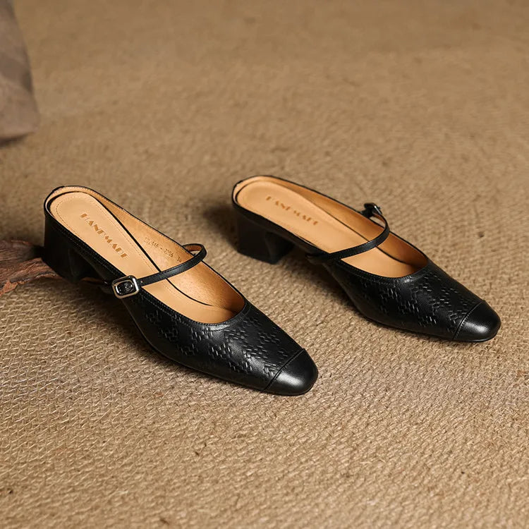 Liana | Mules Mary Jane con Tacco