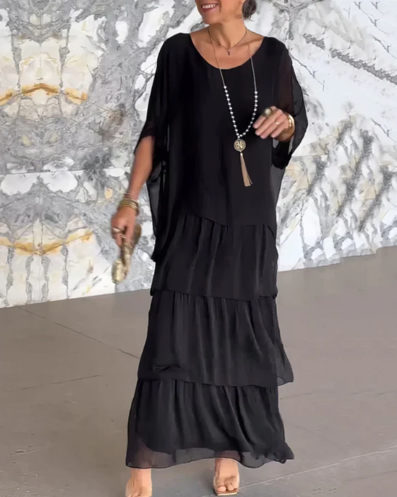 Ortensia | Abito Maxi Eleganza a Balze
