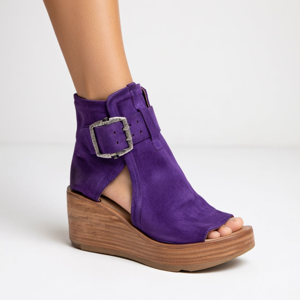 Waverly | Stivaletti Open Toe con Zeppa Elegante