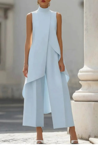 Mika | Tuta Elegante con Pannello Asimmetrico