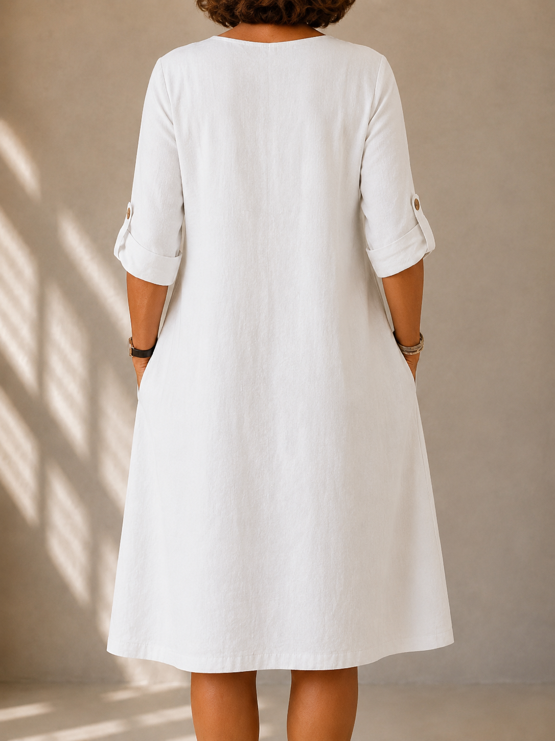 Rosanna | Abito Linea Morbida con Scollo a V
