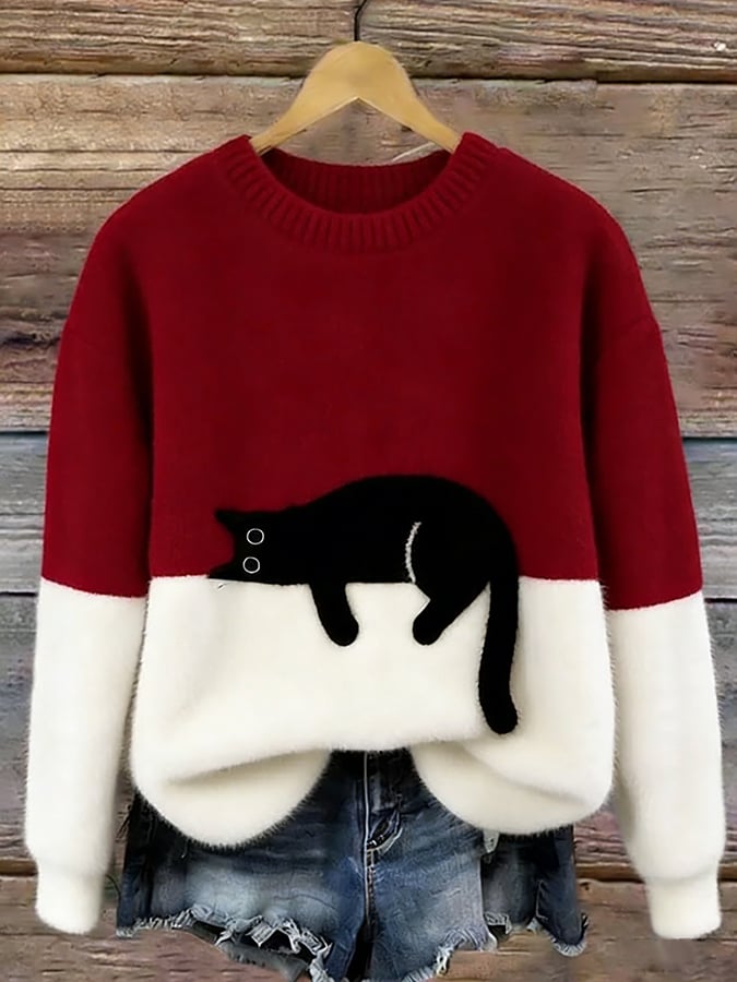 Carla | Maglione Oversize con Gatto