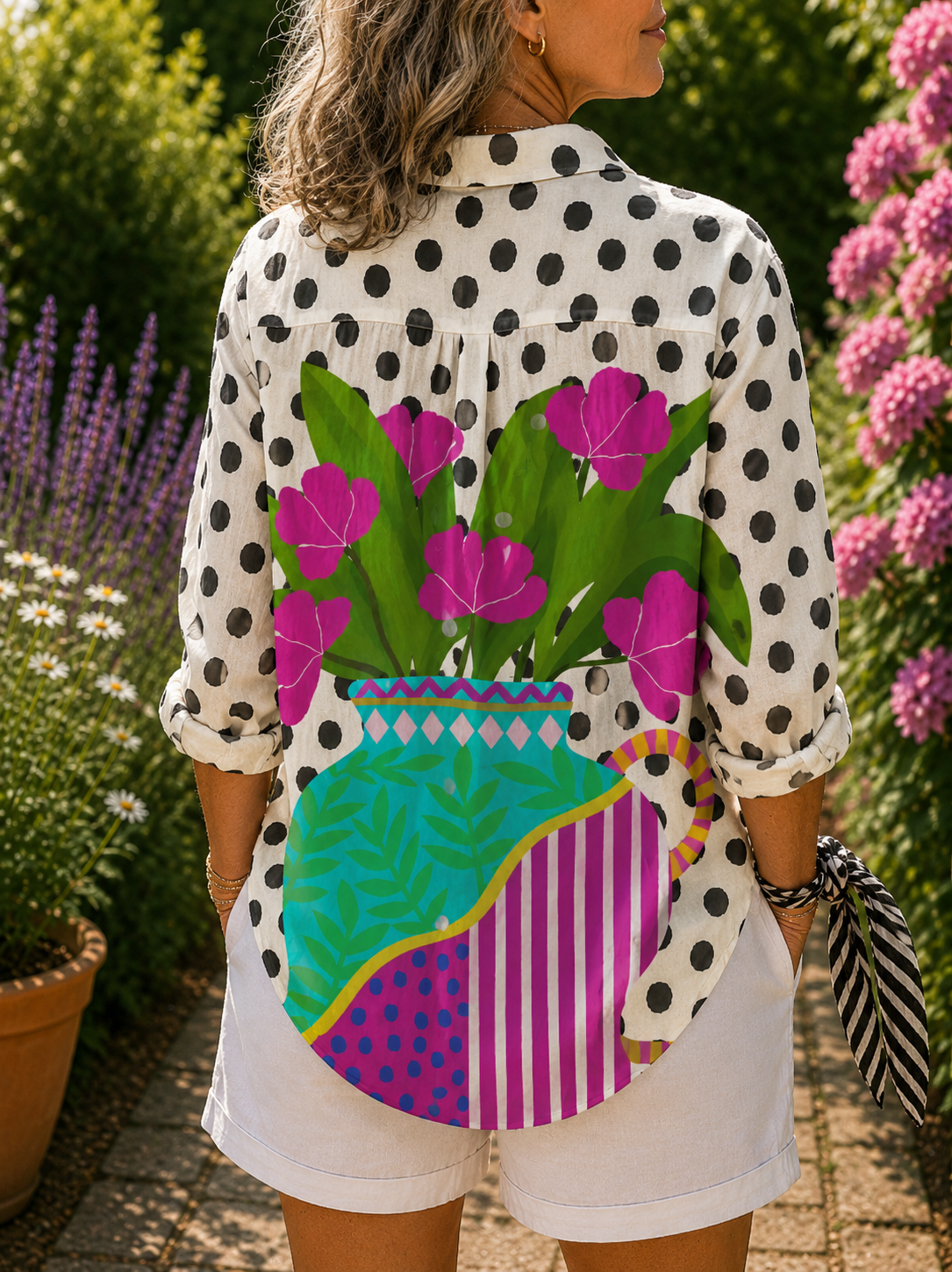 Livia | Blusa Vaso Fiorito Artistico