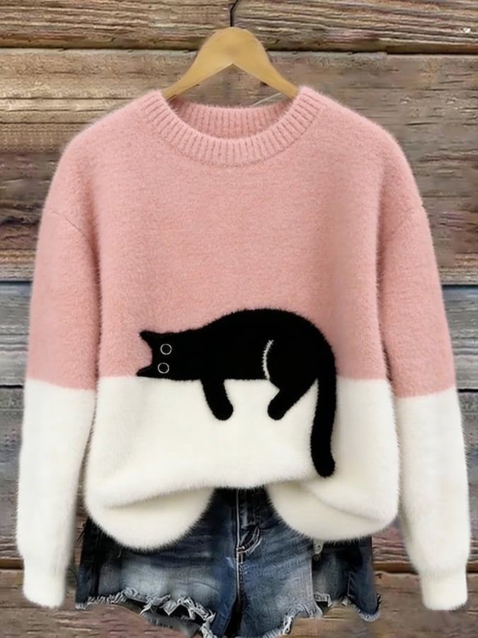 Carla | Maglione Oversize con Gatto