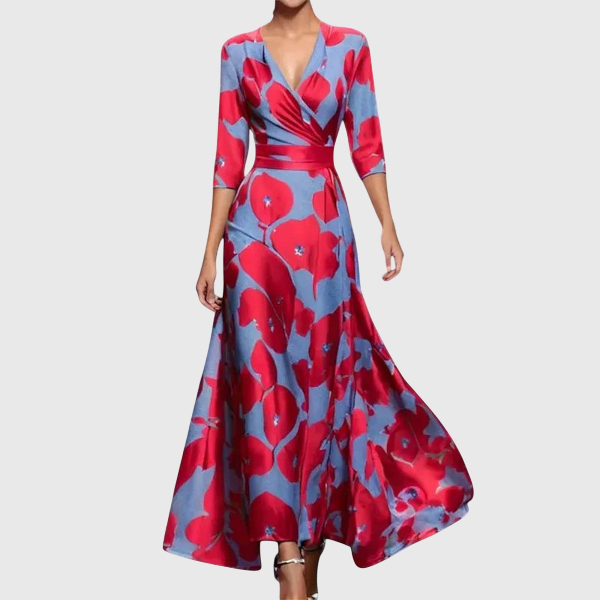 Rosalba | Abito Maxi Eleganza Floreale