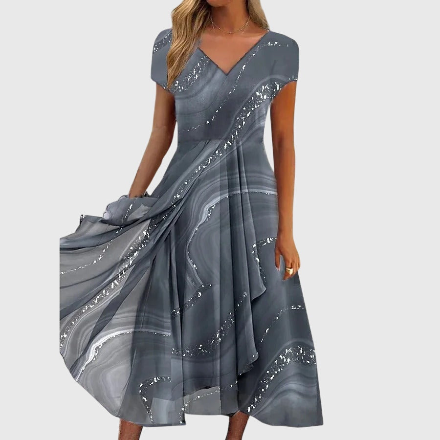 Alessia | Abito Midi Eleganza Fluida