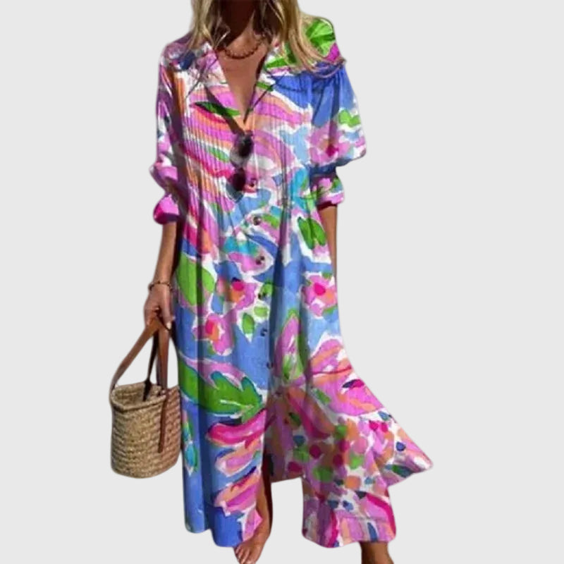 Fiorella | Abito Maxi Boho Eleganza Fluida