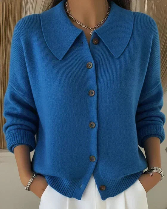 Fabia | Cardigan con Colletto e Bottoni