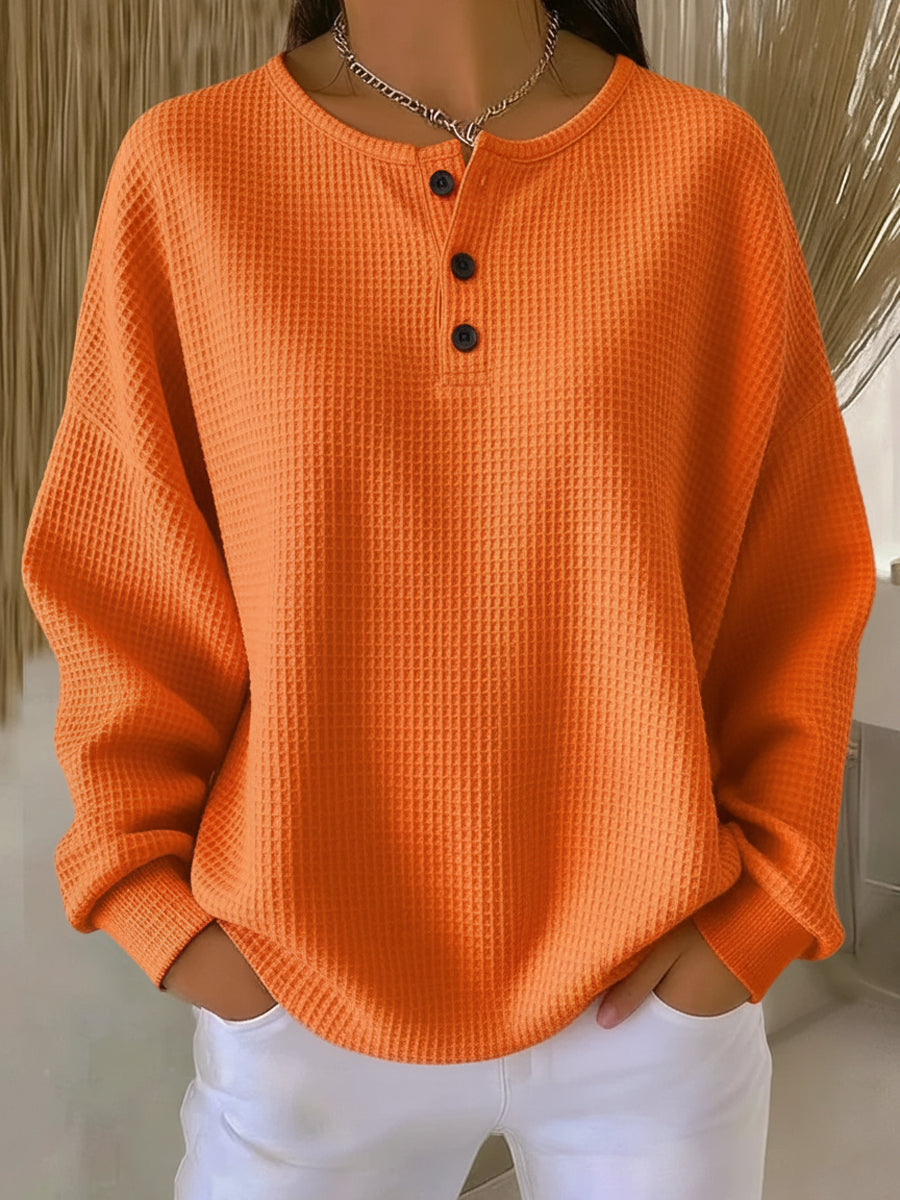Brigidina | Maglione Henley con Tre Bottoni