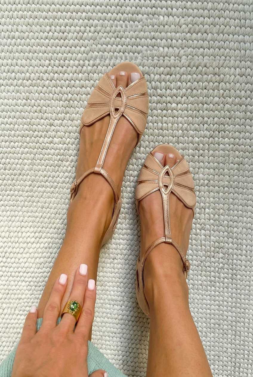 Adria | Sandali Bassi con Fascia Decorativa