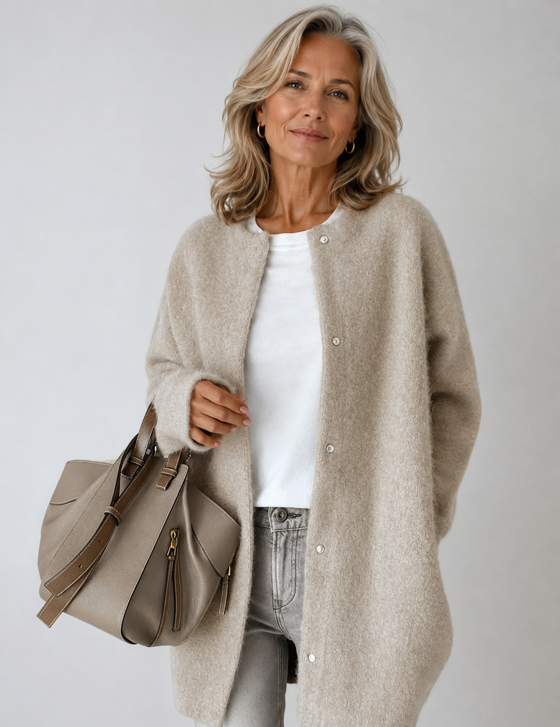 Mariane | Cardigan Lungo con Bottoni