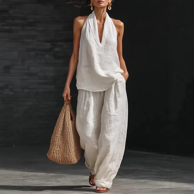 Federica | Completo Due Pezzi con Scollo a V