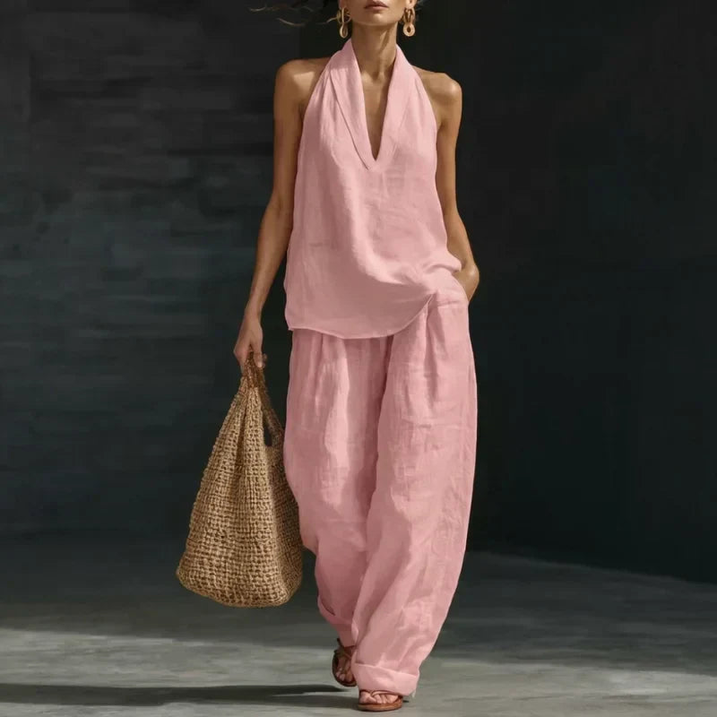 Federica | Completo Due Pezzi con Scollo a V