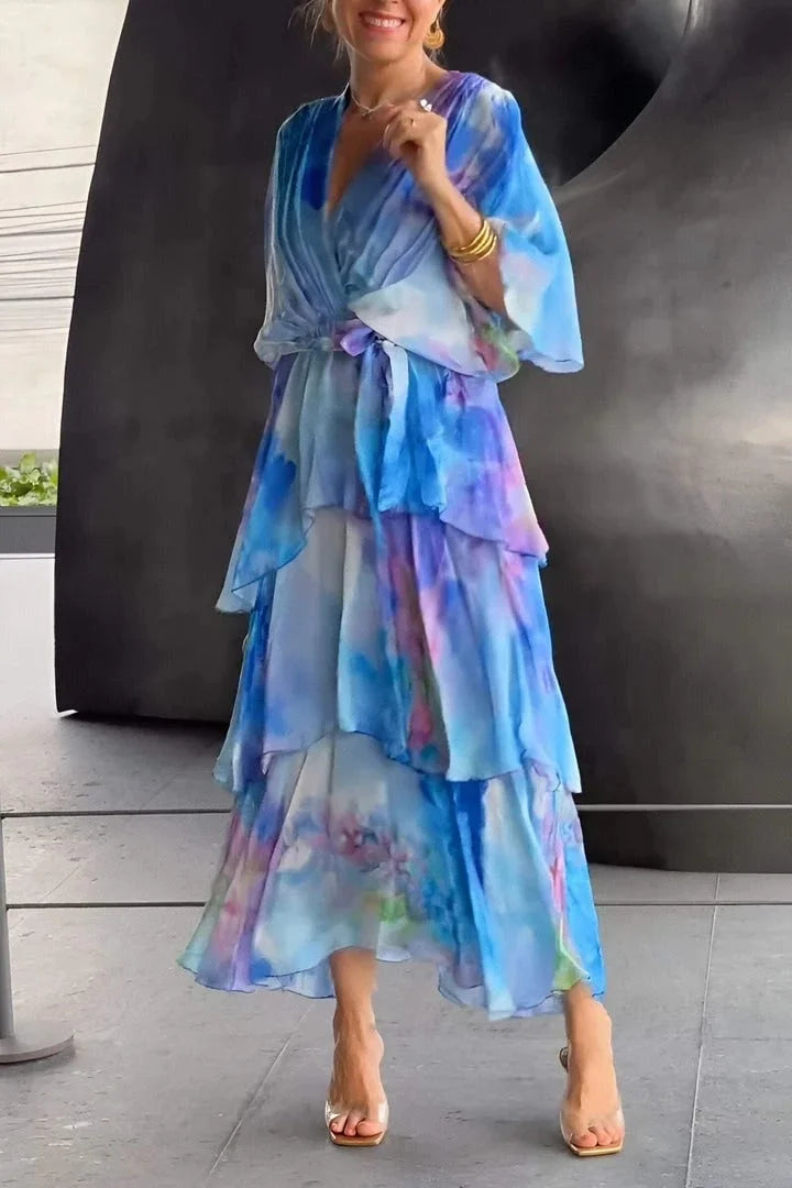 Sveva | Abito Midi Eleganza Fluttuante