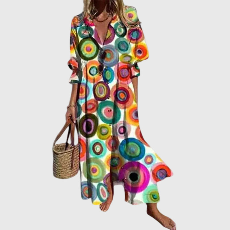 Fiorella | Abito Maxi Boho Eleganza Fluida