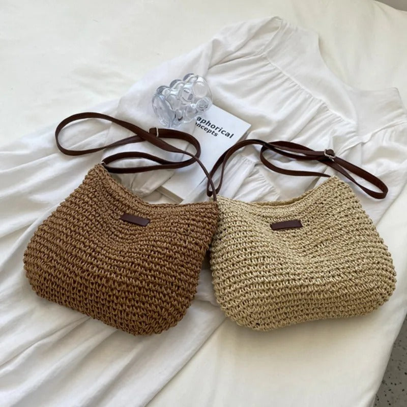 Bianca | Borsa Estiva Intrecciata