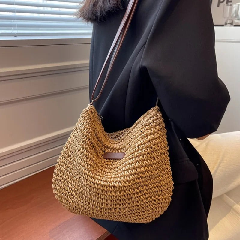 Bianca | Borsa Estiva Intrecciata