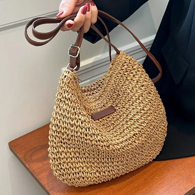 Bianca | Borsa Estiva Intrecciata