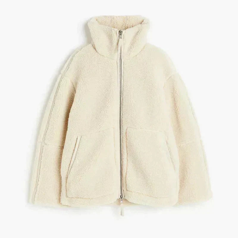 Carlie | Giacca Teddy Oversize con Zip