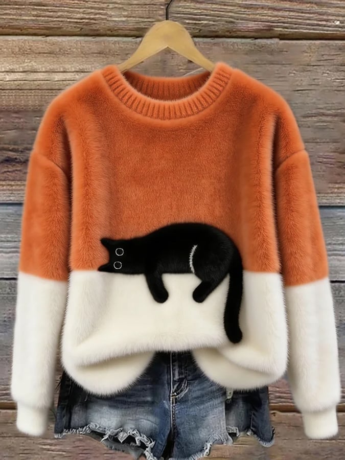 Carla | Maglione Oversize con Gatto